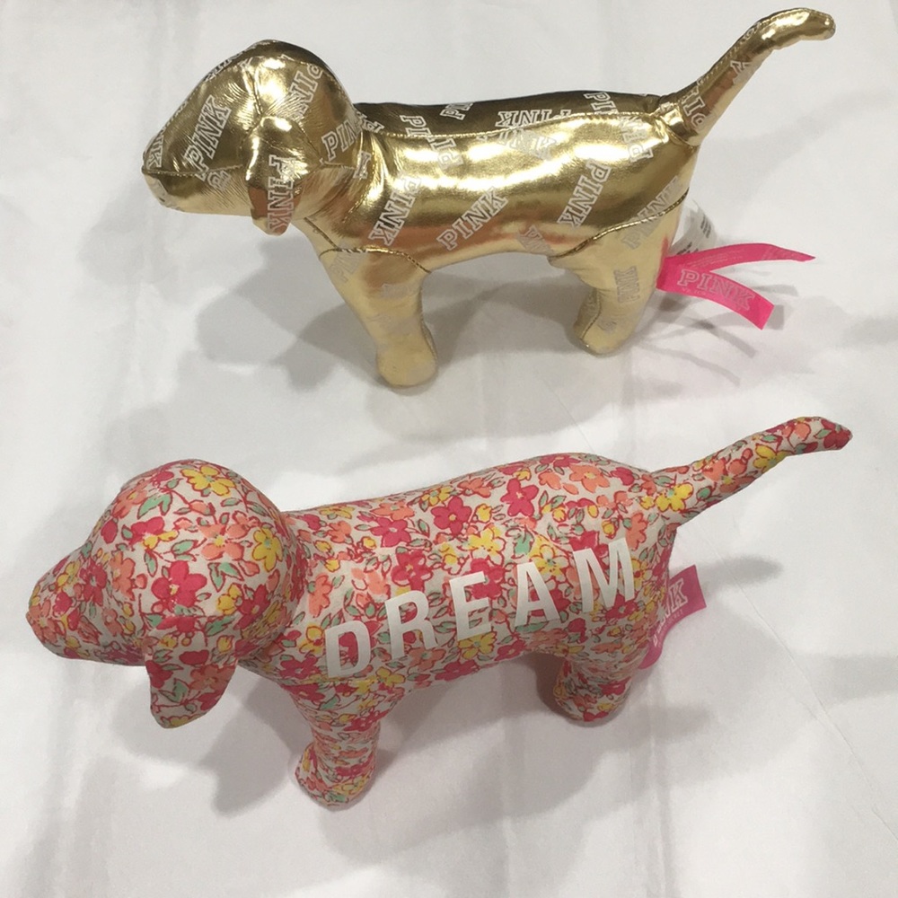 2 Pink  Victoria’s Secret dogs